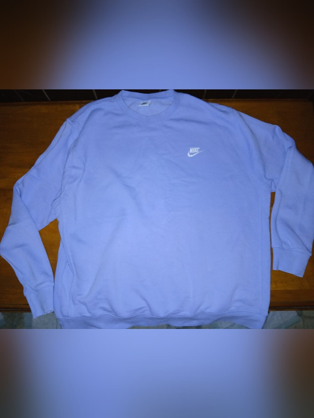 Nike Unisex XL Lavender Crewneck Sweatshirt with White Swoosh - Picture 3 of 11